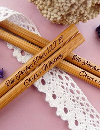 Baguettes Chinoises Personnalisées Pour Mariage - Cadeaux Invités