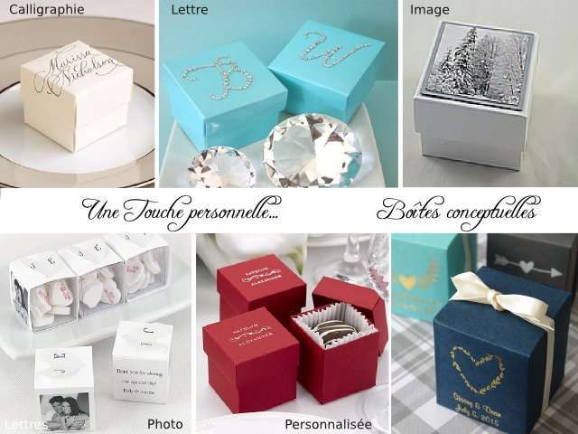 boite dragees cubemariage personnalisée 