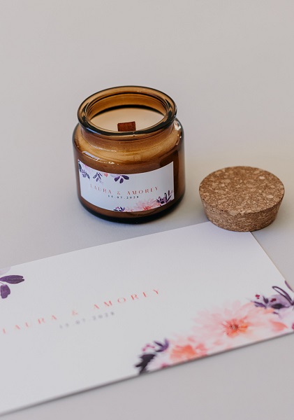 bougie mariage cadeau invité