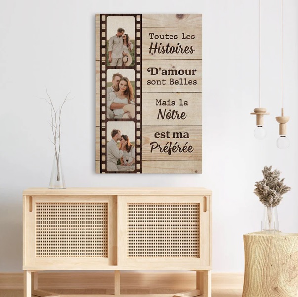 cadre photo couple cadeau mariage