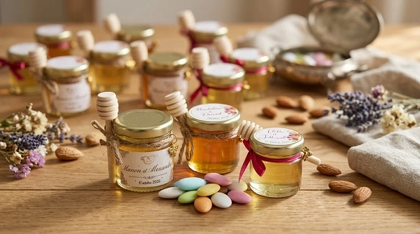 pot de miel cadeau invité mariage artisanal