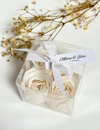 petales de rose savon soluble cadeau invité