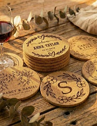 dessous de verre cadeau invité