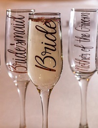 flute champagne gravée mariage