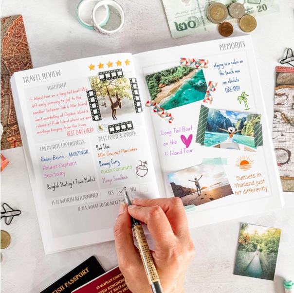 journal de voyage pour lune de miel