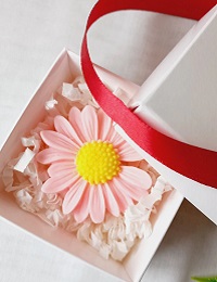 savon cadeau mariage fleur