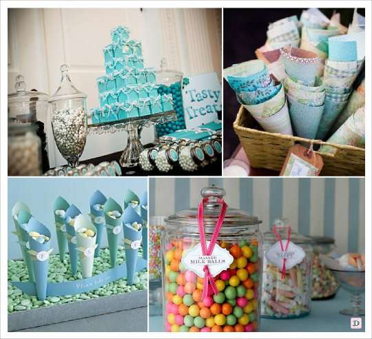 candy bar pyramide boite dragees cornet bonbonniere