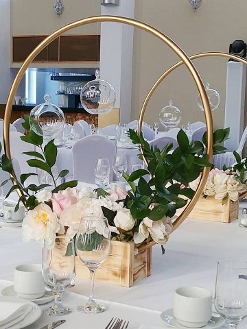 arche cerceau pour decoration de table mariage