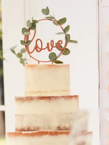 pic gateau mariage cercle love