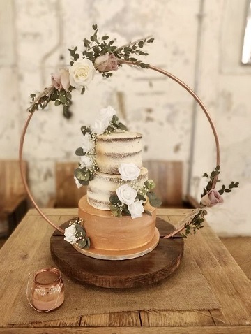 cerceau métallique presentoir piece montee gateau mariage