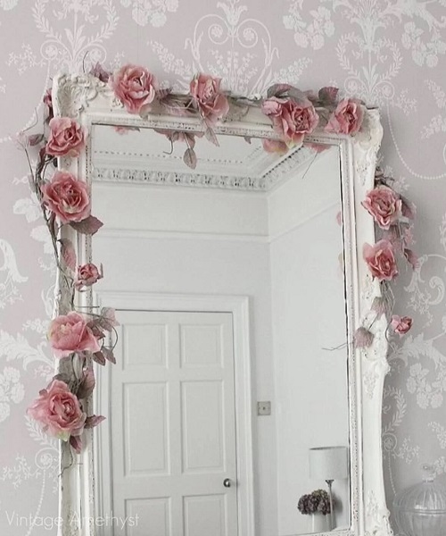 miroir decoration chambre romantique