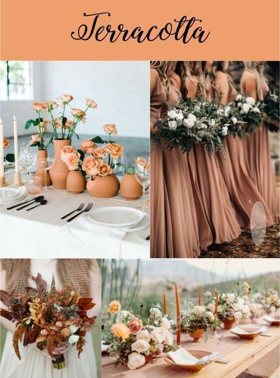 couleur mariage 2020 terracotta