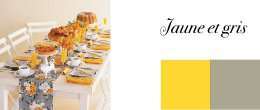 couleurs mariage gris jaune