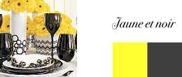 couleur mariage jaune et noir