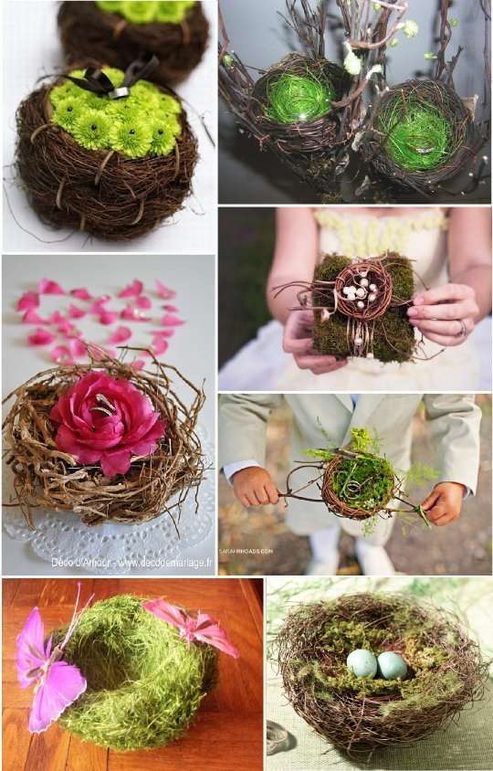porte alliance vegetal composition florale nid