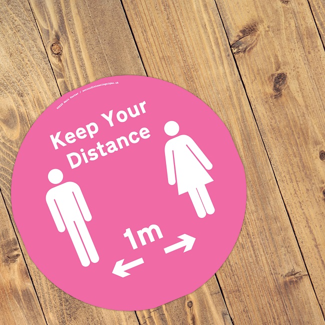 sticker marque au sol mariage