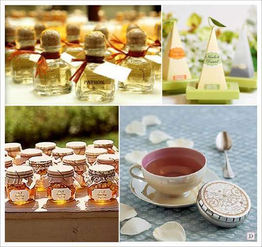 mariage hiver cadeau gourmand mignonette alcool the miel 