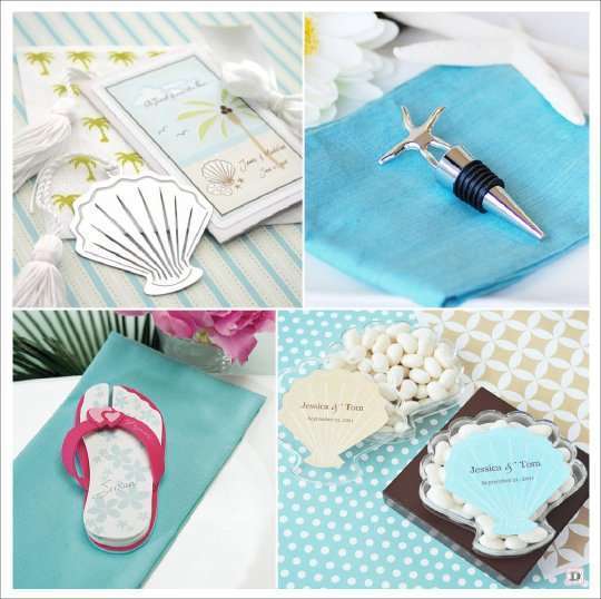 decoration mariage mer cadeaux marque page bouchon stopper bloc note