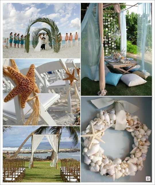 decoration mariage mer salle exterieur