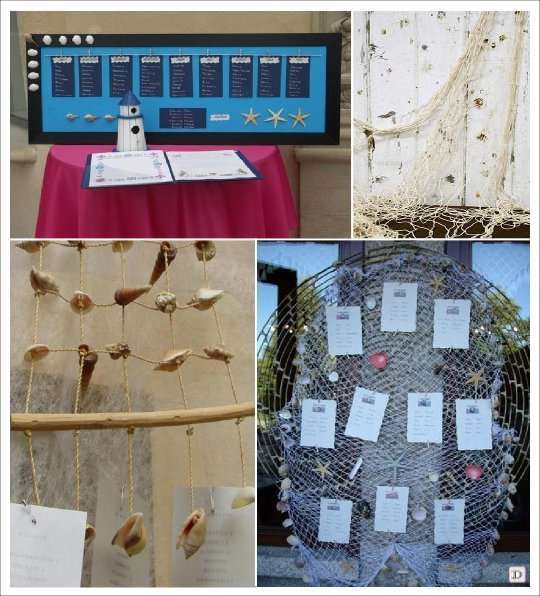 decoration mariage mer plan de table nasse filet cordage