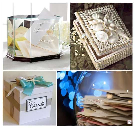decoration mariage mer urne aquarium bocal 