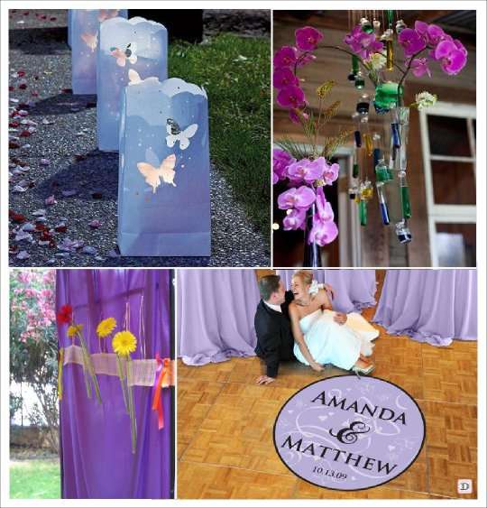 decoration mariage papillon decoration de sol stickers lanterne