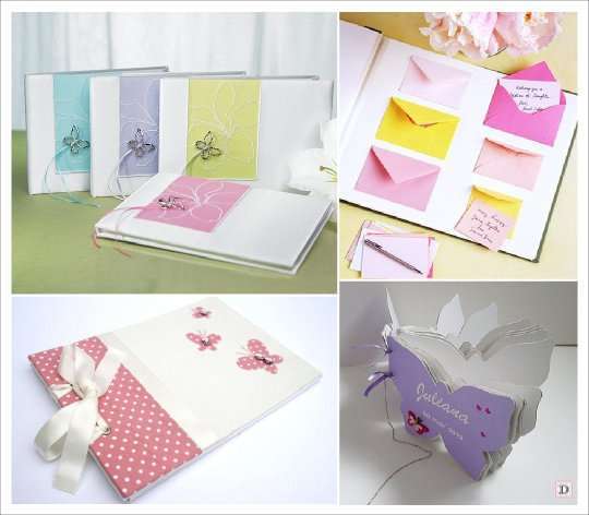 decoration mariage papillon livre d'or enveloppe