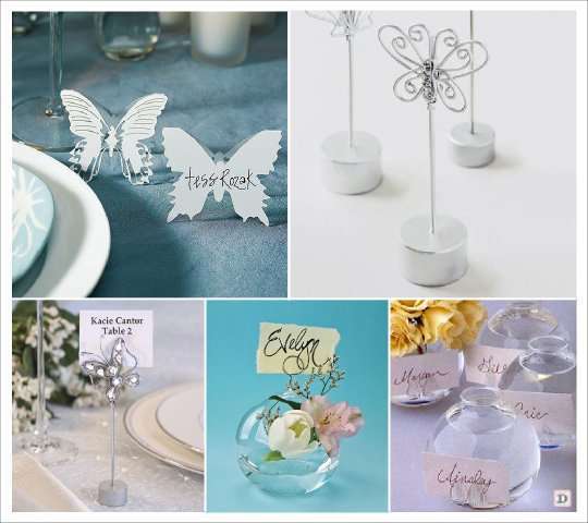 mariage papillon marque place fil de fer vase boule