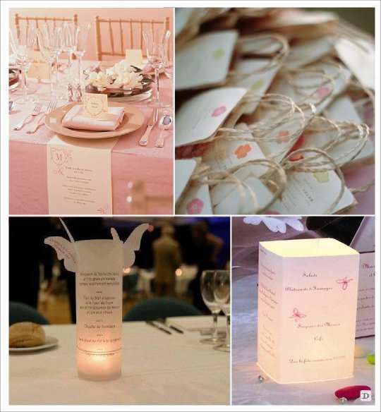 decoration mariage papillon plan de table escort card