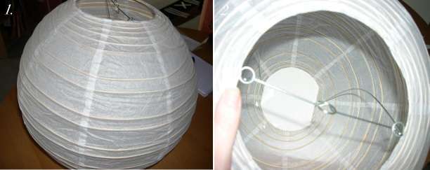 diy urne mariage globe