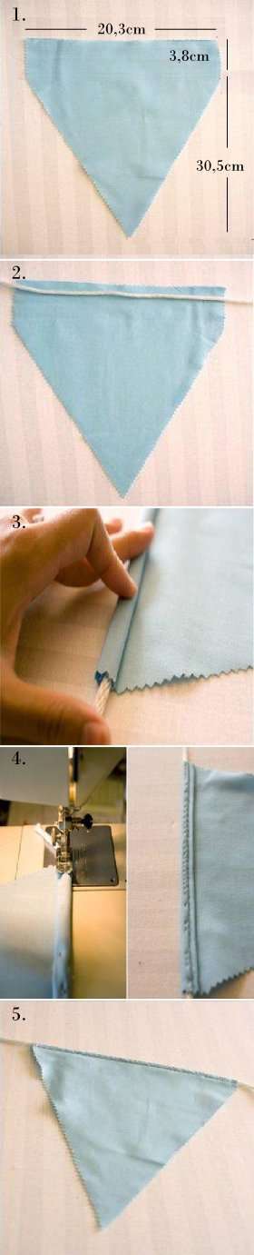 explication guirlande fanion diy