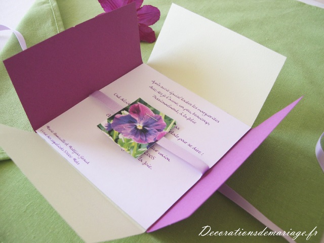 faire part mariage nature graines semences diy