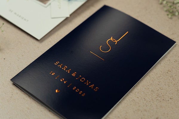 faire part mariage noir