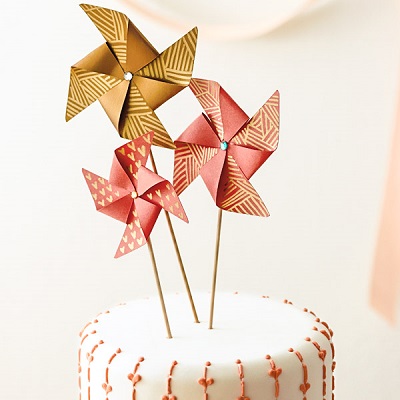 cake topper mariage moulin a vent