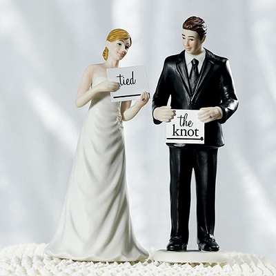 figurine mariage comique pancartes