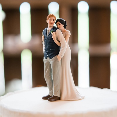 figurine de mariage enlace romantique 