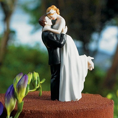 figurine de mariage gateau romance