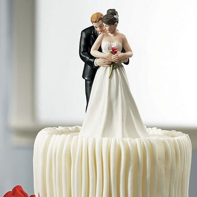 figurine couple enlaces pour gateau