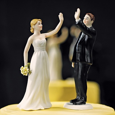 figurine mariage high five piece montée