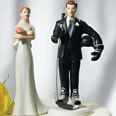 figurine mariage hockey
