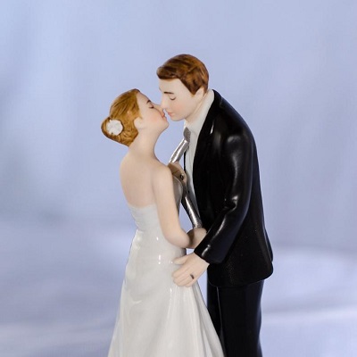 figurine mariage cravate humoristique