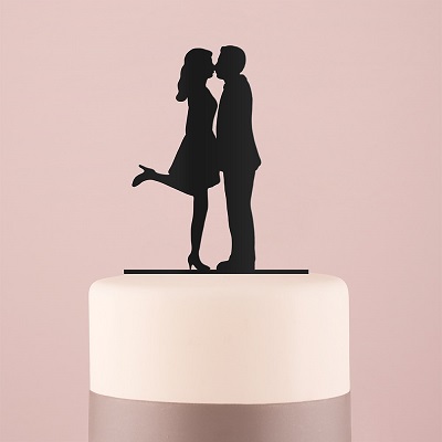 figurine gateau mariage silhouette voyage