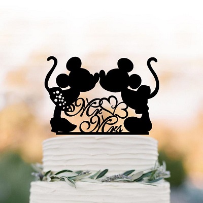 figurine mariage cake topper mickey