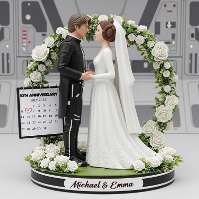 figurine mariage iann solo princesse leia