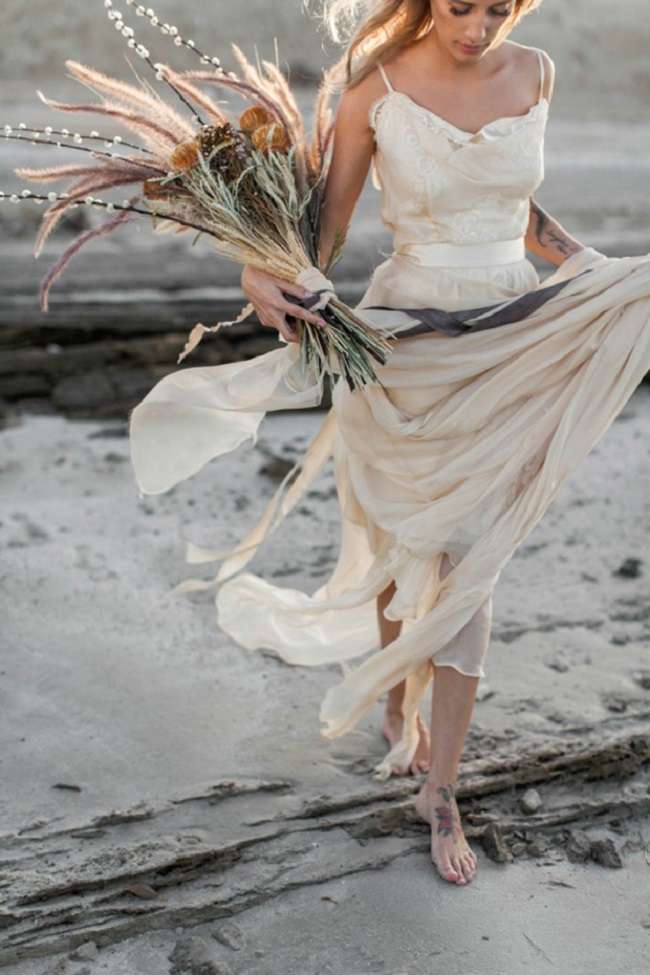 bouquet de mariée fleur séchées