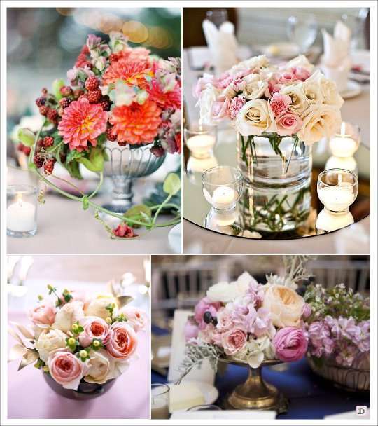 Fleurs pour une déco table mariage