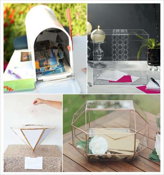 decoration mariage geometrie urne mariage boite aux lettres urne cube plexiglas terrarium polygone diamant