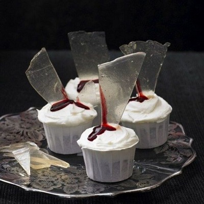 cupcake halloween verre cassé candy bar