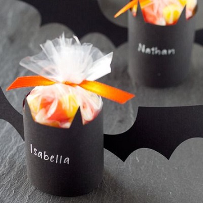 pot à bonbons chauve souris diy halloween