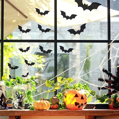 sticker chauve souris mural halloween